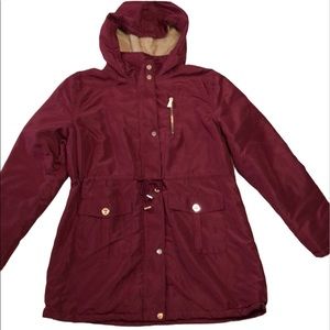 Auliné Collection Burgundy Jacket Women’s Size 2XL